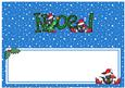 Xmas Noel Scottie Dog Matching Large Dl Insert