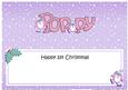 1st Xmas Poppy Matching Large Dl Insert