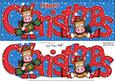 Large Dl Christmas Gigi Horse Quick Card with 3D Decoupage