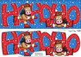 Large Dl Xmas Ho Ho Ho Gigi Horse Quick Card 3D Decoupage