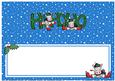 Xmas Ho Ho Ho Gigi Horse Matching Large Dl Insert