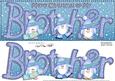 Large Dl Xmas Brother with Penguins Quick Card 3D Decoupage