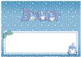 Xmas Brother with Penguins Matching Large Dl Insert