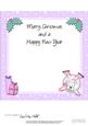 Xmas Oops Westie Dog Snowball Matching 8 x 8 Insert