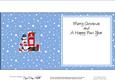Xmas Snowmen N Postbox Matching Insert Square Landscape
