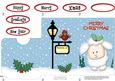 Xmas Little Lamb Lottery Wallet Card