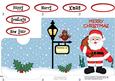 Xmas Santa Lottery Wallet Card