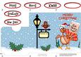 Xmas Percy Turkey Lottery Wallet Card