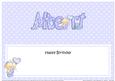 Birthday Albert Matching Large Dl Insert