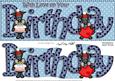 Large Dl Scottie Dog Happy Birthday Felties Quick Card