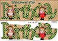 Large Dl Gigi Horse Happy Birthday Felties Quick Card