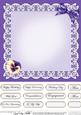 Pansy on Butterfly Lace Matching 8 x 8 Insert Panel