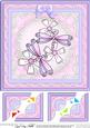 8 x 8 Dreamy Dragonflies Scalloped Corner Topper