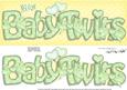 Large Dl New Baby Twins Felties Quick Card N 3D Decoupage
