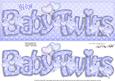 Large Dl New Baby Twins Felties Card & 3D Decoupage