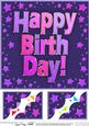 8 x 8 Happy Birthday Scalloped Corner Topper