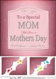 8 x 8 Mothers Day Champers Label Scalloped Corner Topper