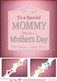 8 x 8 Mothers Day Champers Label Scalloped Corner Topper