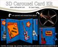 3D Rock N Pop Guitars Carousel Card Kit
