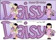 Girlz Birthday Daisy Large Dl Quick Card 3D Decoupage