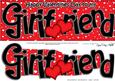 Valentines Day Girlfriend Large Dl Quick Card 3D Decoupage