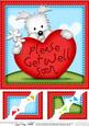 8 x 8 Westie Dog's Get Well Heart Scalloped Topper