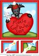 8 x 8 Scottie Dog's Get Well Heart Scalloped Topper