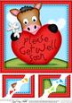 8 x 8 Gigi Horse's Get Well Heart Scalloped Topper