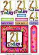 21st Birthday Quick Card with Pyramage