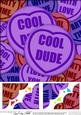 8 x 8 Cool Dude Sweet Heart Scalloped Corner Topper