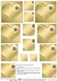 Enamel Heart Set with Heart Shaped Diamond Pyramage Sheet