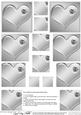 Enamel Heart Set with Heart Shaped Diamond Pyramage Sheet