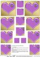 Enamel Heart Set with Heart Shaped Diamond Pyramage Sheet
