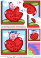 Ziggy Piggy's Mothers Day Heart Shell Edged Corner Side St