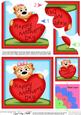 Mia Meerkat's Mothers Day Heart Shell Edged Corner Side St