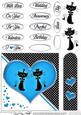 Kool Kats Purrfect Love Quick Card with Decoupage