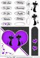 Kool Kats Purrfect Love Quick Card with Decoupage