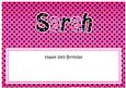 25th Birthday Sarah Large Dl Matching Large Dl Insert