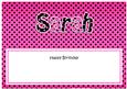 Birthday Sarah Large Dl Matching Large Dl Insert