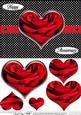 Romantic Roses Quick Card with Heart Shaped Pyramage