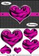 Romantic Roses Quick Card with Heart Shaped Pyramage