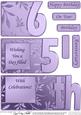 65th Elegant Metallic Book Sheet