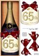 Large Dl 65th Champers in a Box Quick Card 3D Decoupage