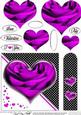 Romantic Rose Heart Quick Card with Heart Shaped Pyramage