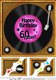 8 x 8 60th Birthday Record Scalloped Corner Topper