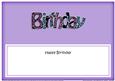Birthday Animal Print Large Dl Matching Large Dl Insert