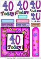 40th Birthday Quick Card with Pyramage