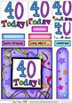 40th Birthday Quick Card with Pyramage
