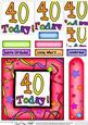 40th Birthday Quick Card with Pyramage