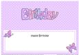 Butterfly Birthday Daughter Large Dl Matching Insert